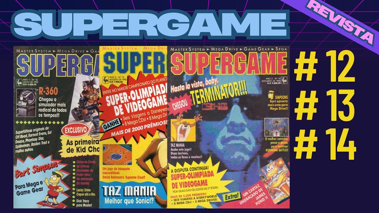 Revista SUPERGAME (Edi&ccedil;&otilde;es #12, #13 e #14): Nostalgia e Curiosidades do mundo SEGA