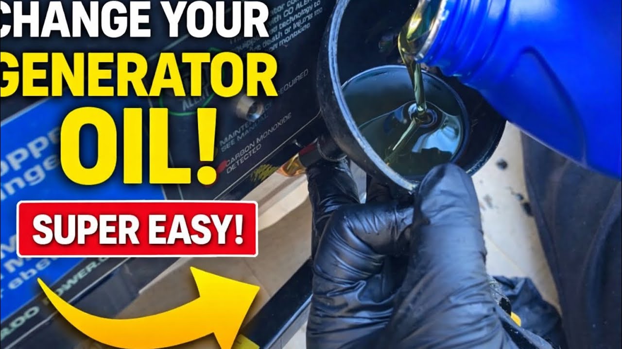 How To Change Generator Oil (Food Truck Maintenance) | First Time Doing It Myself!