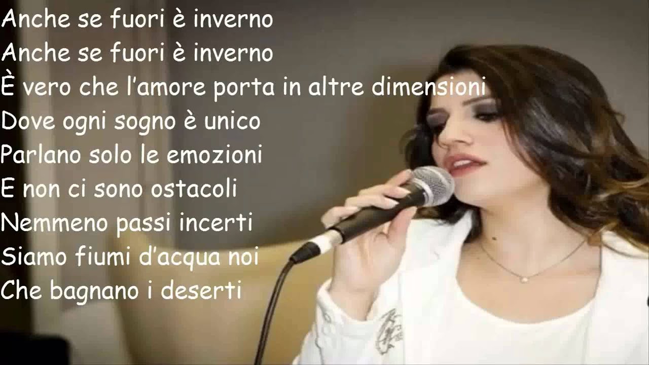 Deborah Iurato - Anche se fuori è inverno (Lyrics)