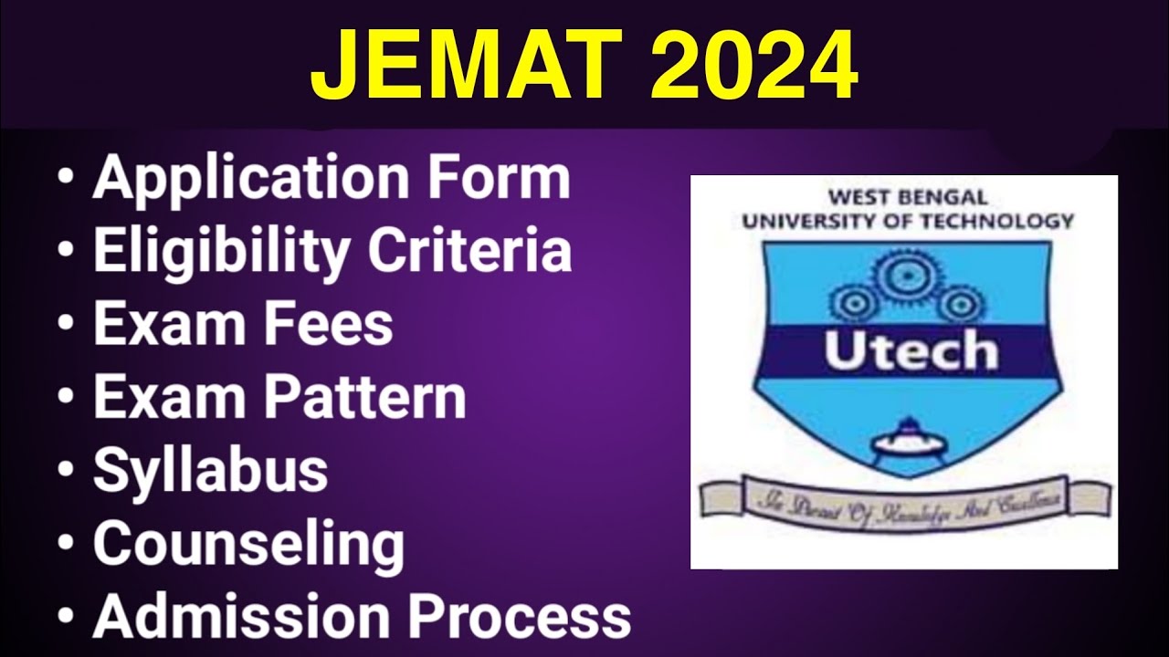 JEMAT 2024 - Application form, Eligibility Criteria, Exam Date, Syllabus