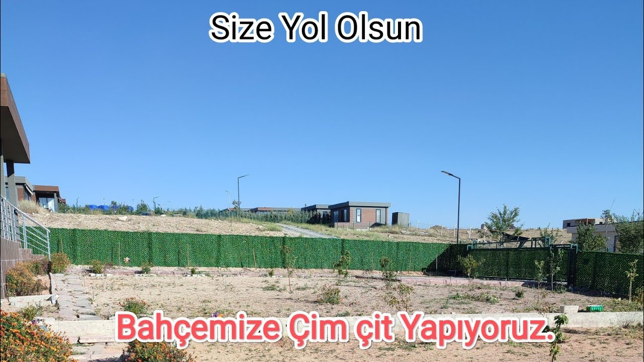 Çim çit Nasıl Yapılır.   Bahçemize Çim çit Yapıyoruz.