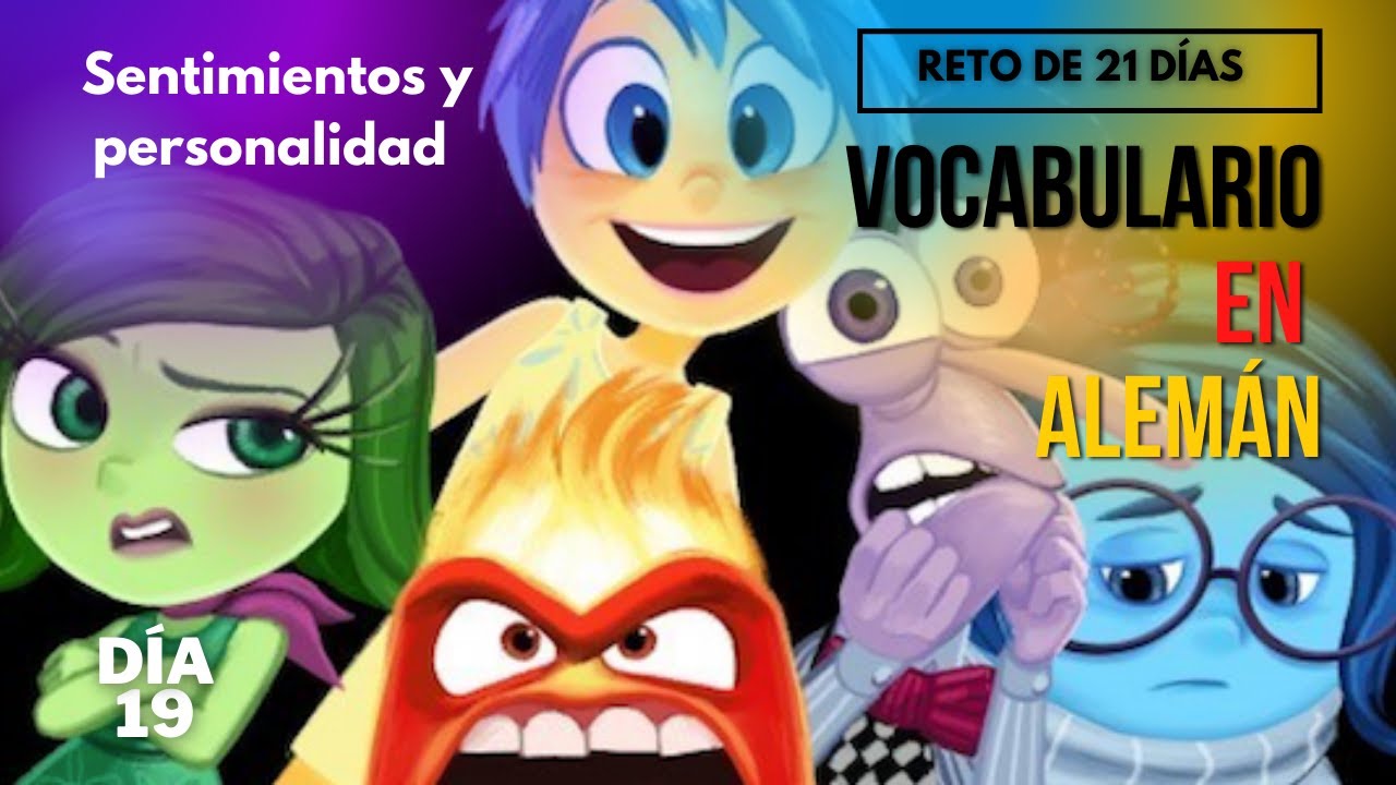 SENTIMIENTOS - EMOCIONES - PERSONALIDAD / Vocabulario en ALEMÁN con ejemplos / Día 19