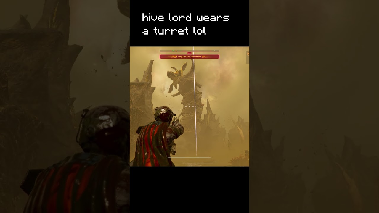 Hive Lord wearing a Tesla Turret #helldivers2 #shorts #trending