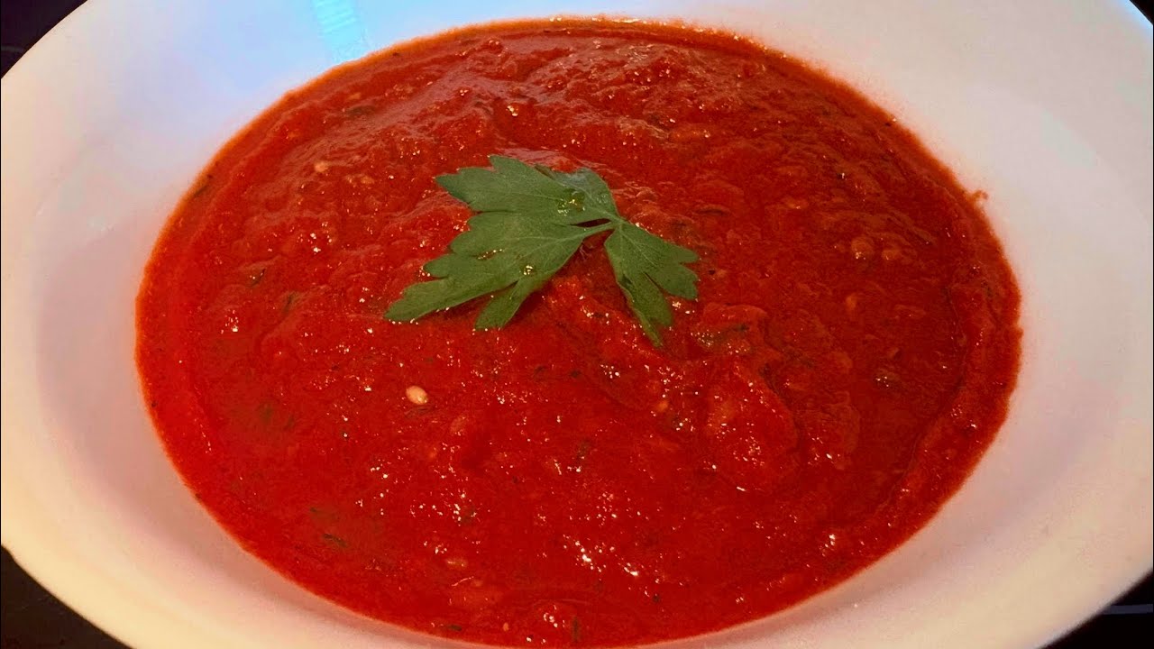  أفضل صلصة طماطم منزلية للبيتزا🍕 meilleure sauce tomate maison pour pizza,Recette saveureuse