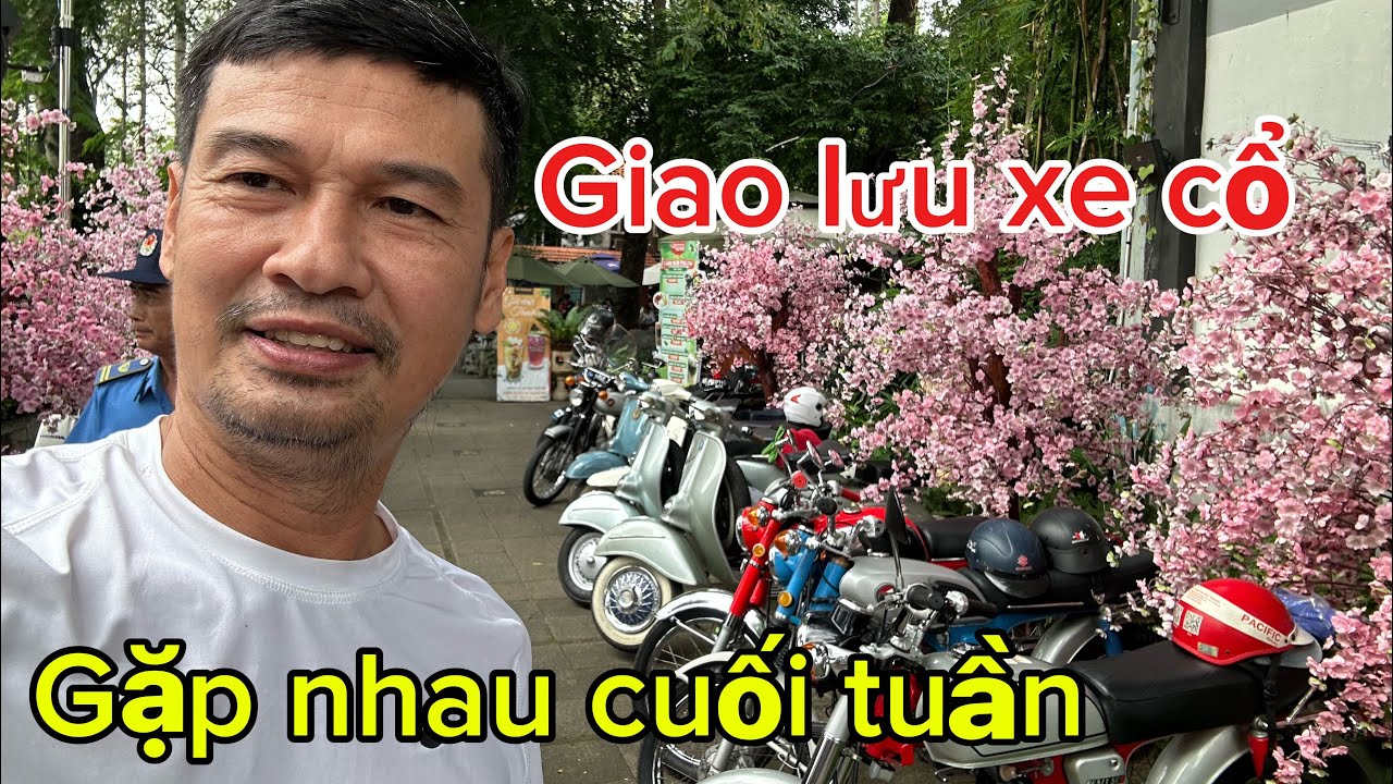 Đầm sen đón Tết sớm với dàn đào khoe sắc hội xe cổ sáng Chủ Nhật