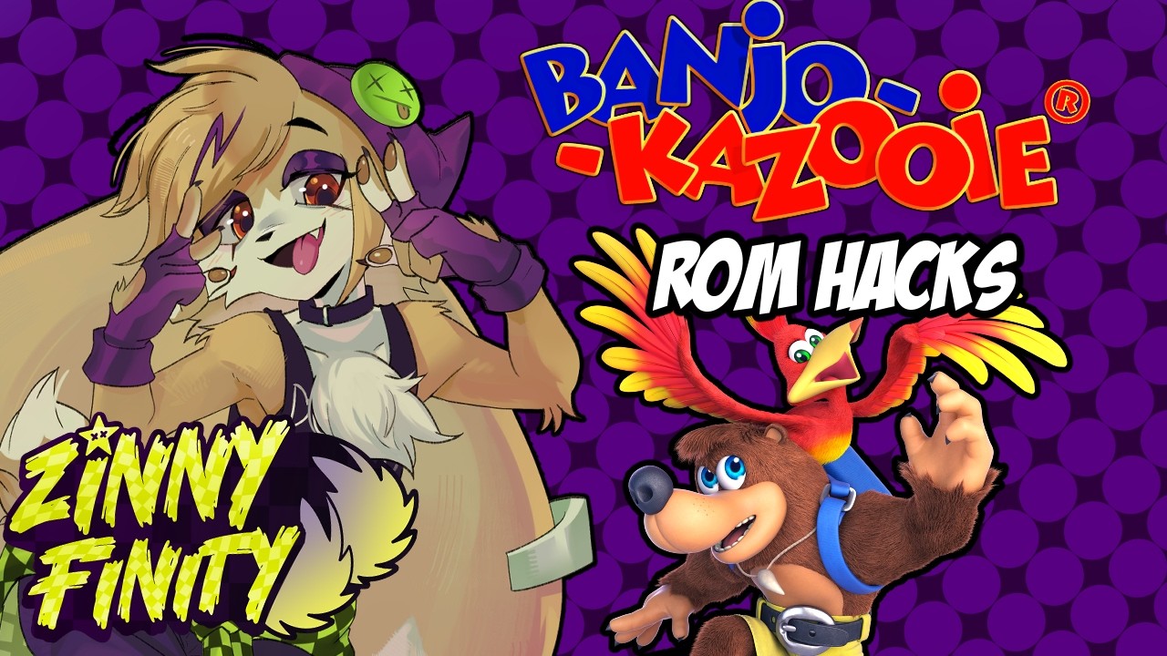 Zinny Plays Banjo-Kazooie Rom Hacks & Fan Games [Mumbomania & Jiggies of Time Pt. 3]