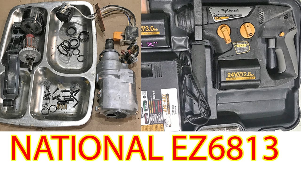 National ez6813 battery hammer drill restored like new