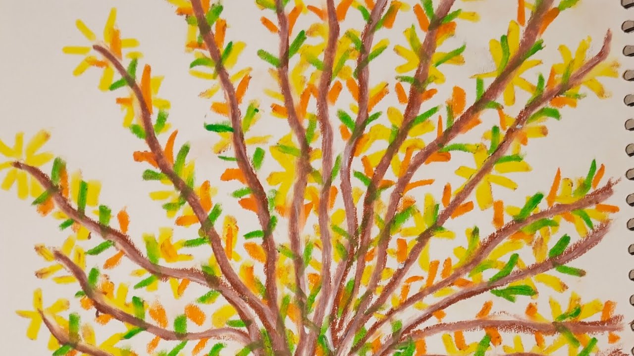 Creating a flower pot with oil pistal colour @art @AnandArtandCraftStudio @ViralVideoC2 @CrazyXYZ 