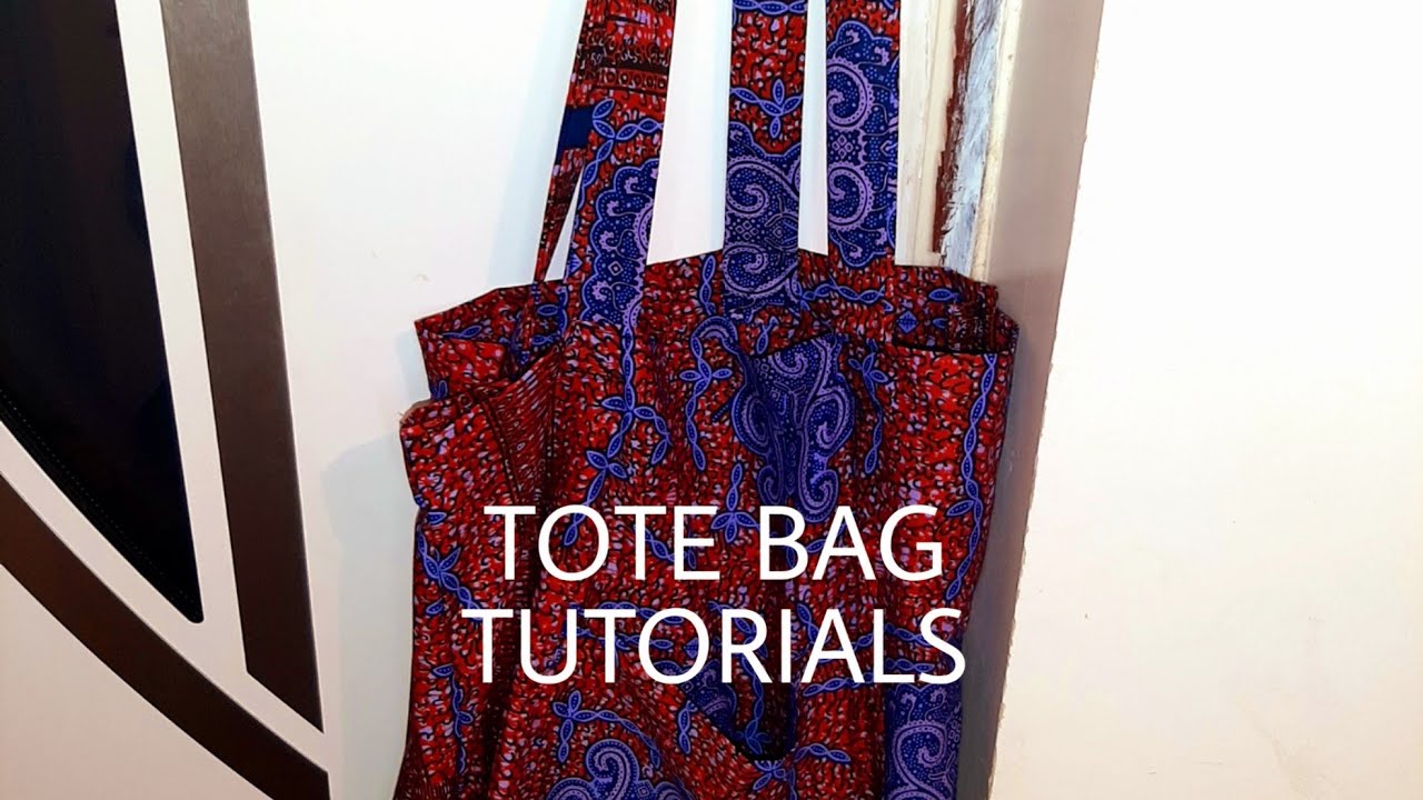 HOW TO SEW A SIMPLE TOTE BAG WITH ANKARA PRINT