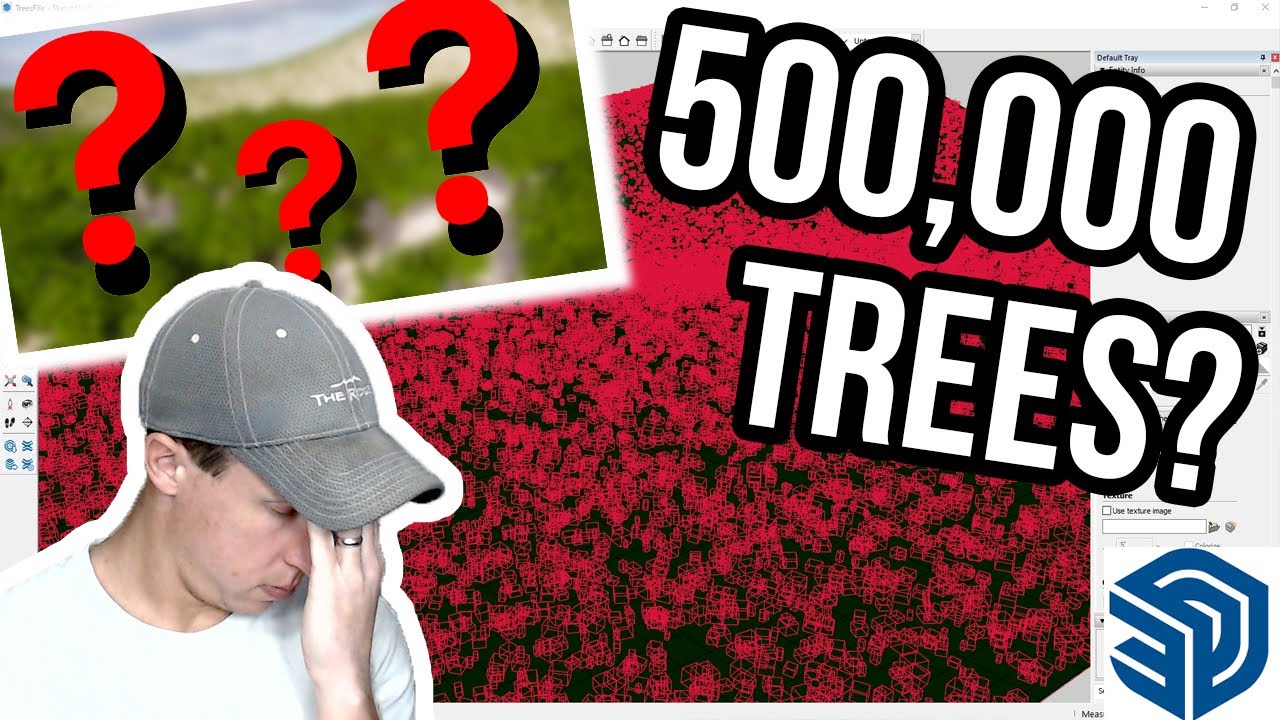 I Tried to Render 500,000 TREES With SketchUp!