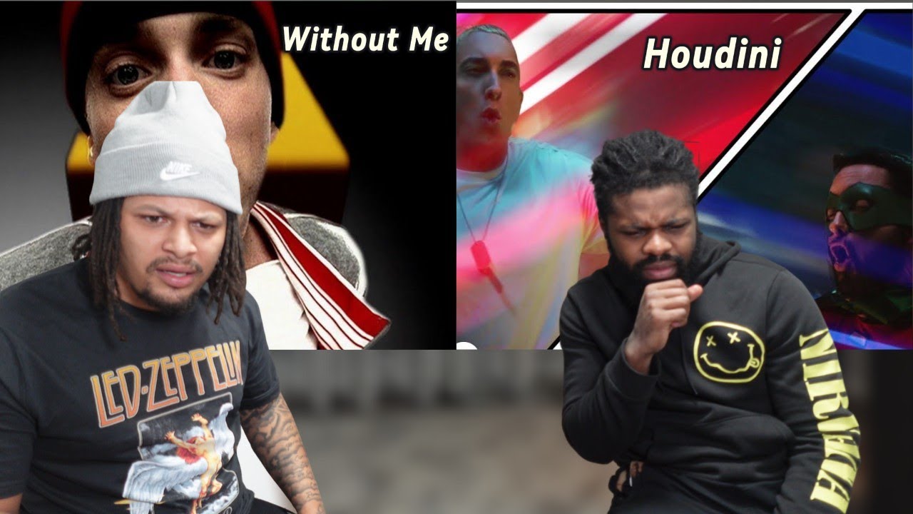 Showing My Brother - Eminem Without Me & Houdini (His First Time)