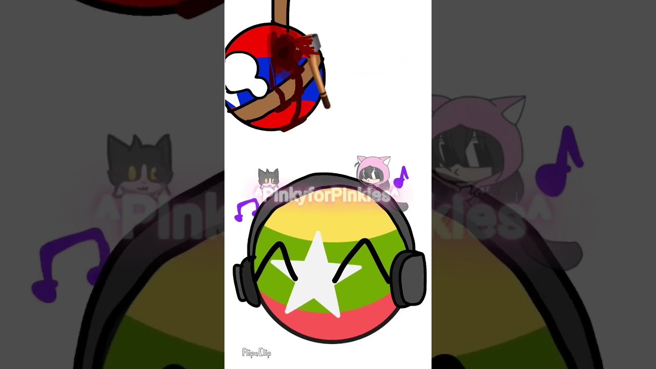 myan was vibing to a burmese song #countryballs #viral #myanmar #capcut #music #fyp #shorts #cute