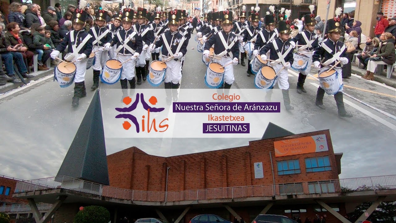Tamborrada · Jesuitinas Donostia 2018 · Danborrada · desde dentro
