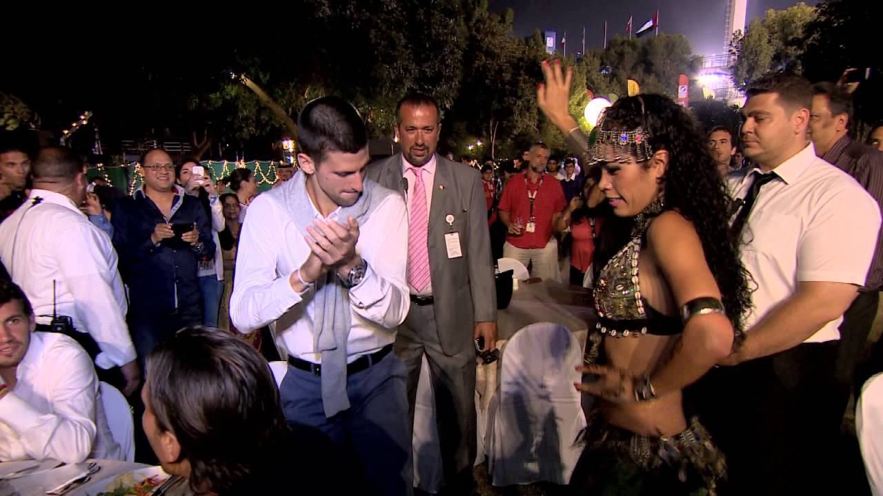 Novak Djokovic Shows Off Dance Moves In Dubai