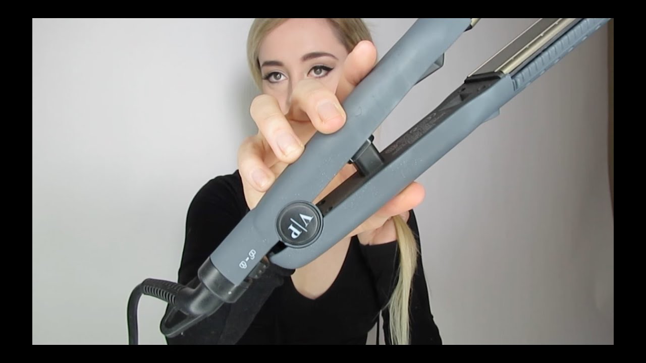 How To Crimp Hair Using A Straightener | LifeOfMeganandLiz