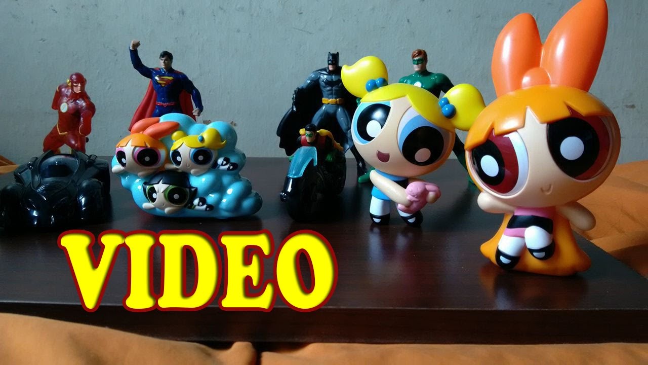 Figuras Cajita feliz Mcdonald (chicas super poderosas y liga de la justicia)