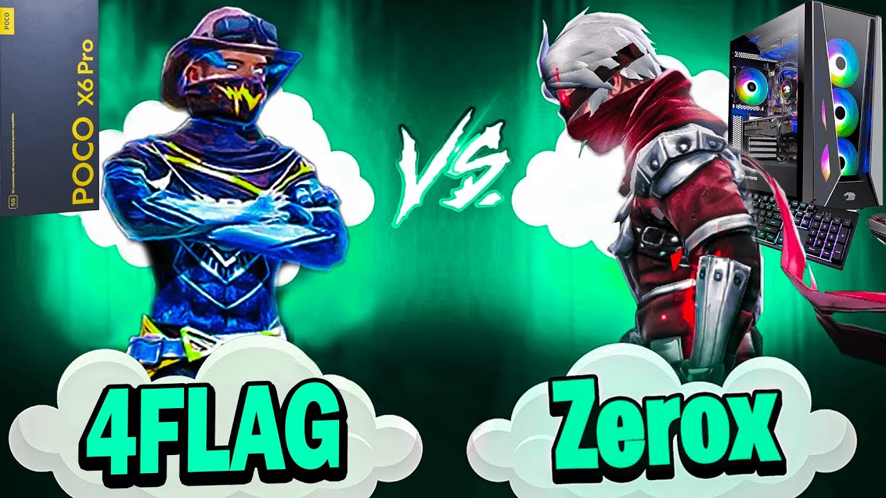 4FLAG📲 Vs ​ ZEROX FF 🖥️ | Fight of Nepali🇳🇵 Fastest Players⚡️