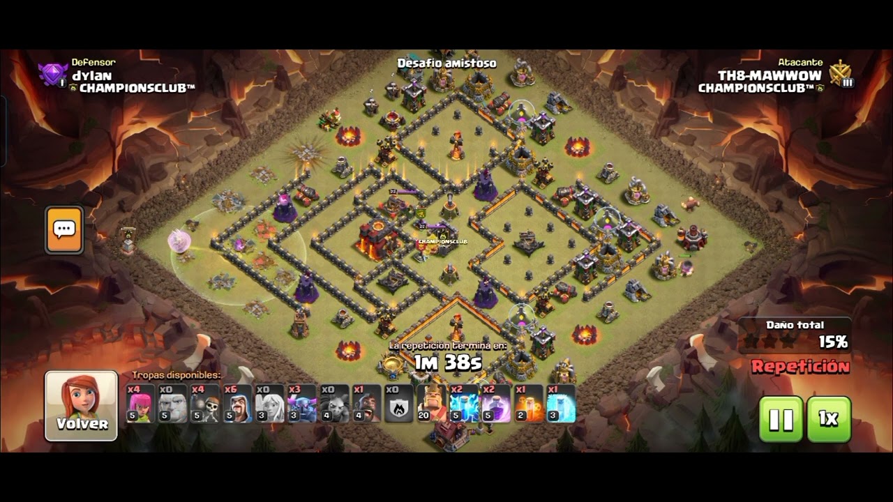 🏆CHAMPIONSCLUB&trade; 🏆 (TH8) VS (TH10) AMISTOSO PACTICANDO ⭐⭐ 5️⃣0️⃣👊😎