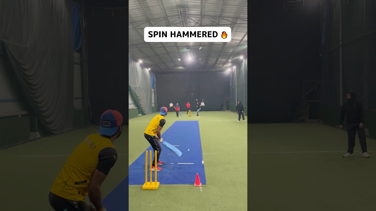 Spin Hammered 🔥 Cricket Batsman Hitting Class Sixes To Spin Bowling 🏏 #cricket #shorts #t20