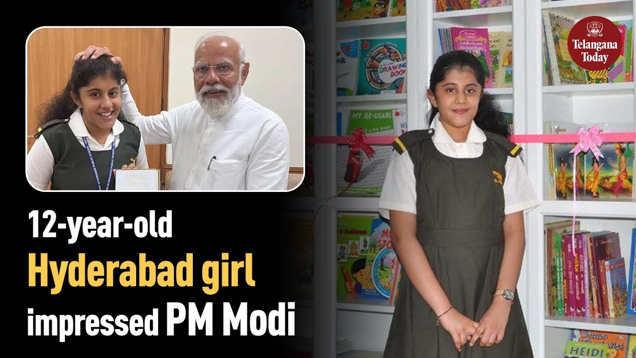 PM Modi impressed by 12-year-old Akarshana Satish | Dedication to Education | Hyderabad News