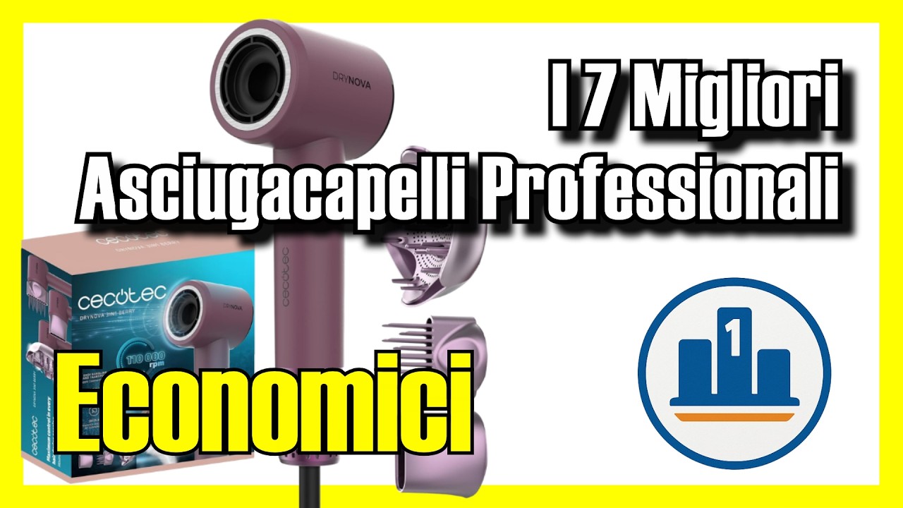 💨 I 7 MIGLIORI Asciugacapelli Professionali ECONOMICI su Amazon [2026] ✅ [Qualità/Prezzo] phon