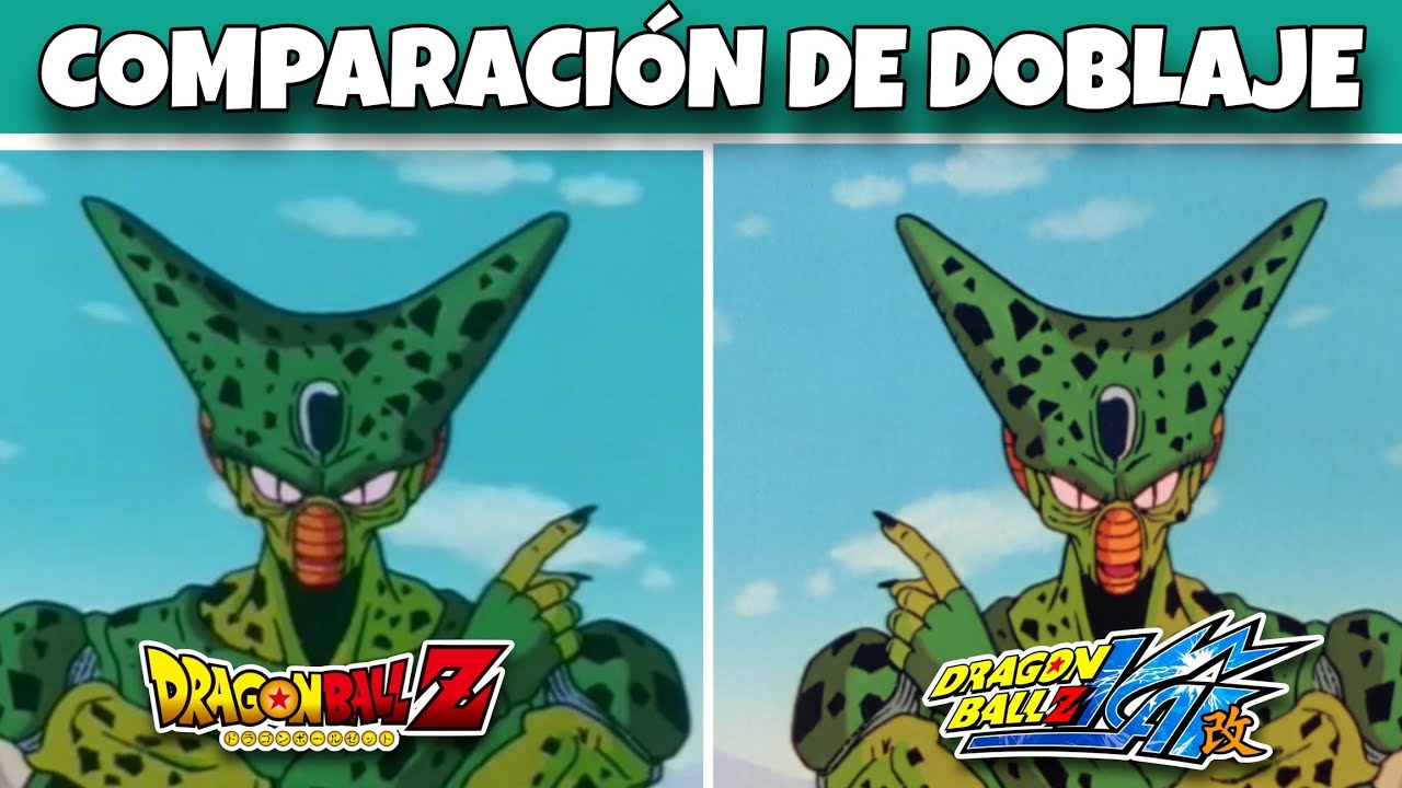 LAS CÉLULAS DE CELL - Comparación de doblaje DBZ y DBZ Kai Castellano