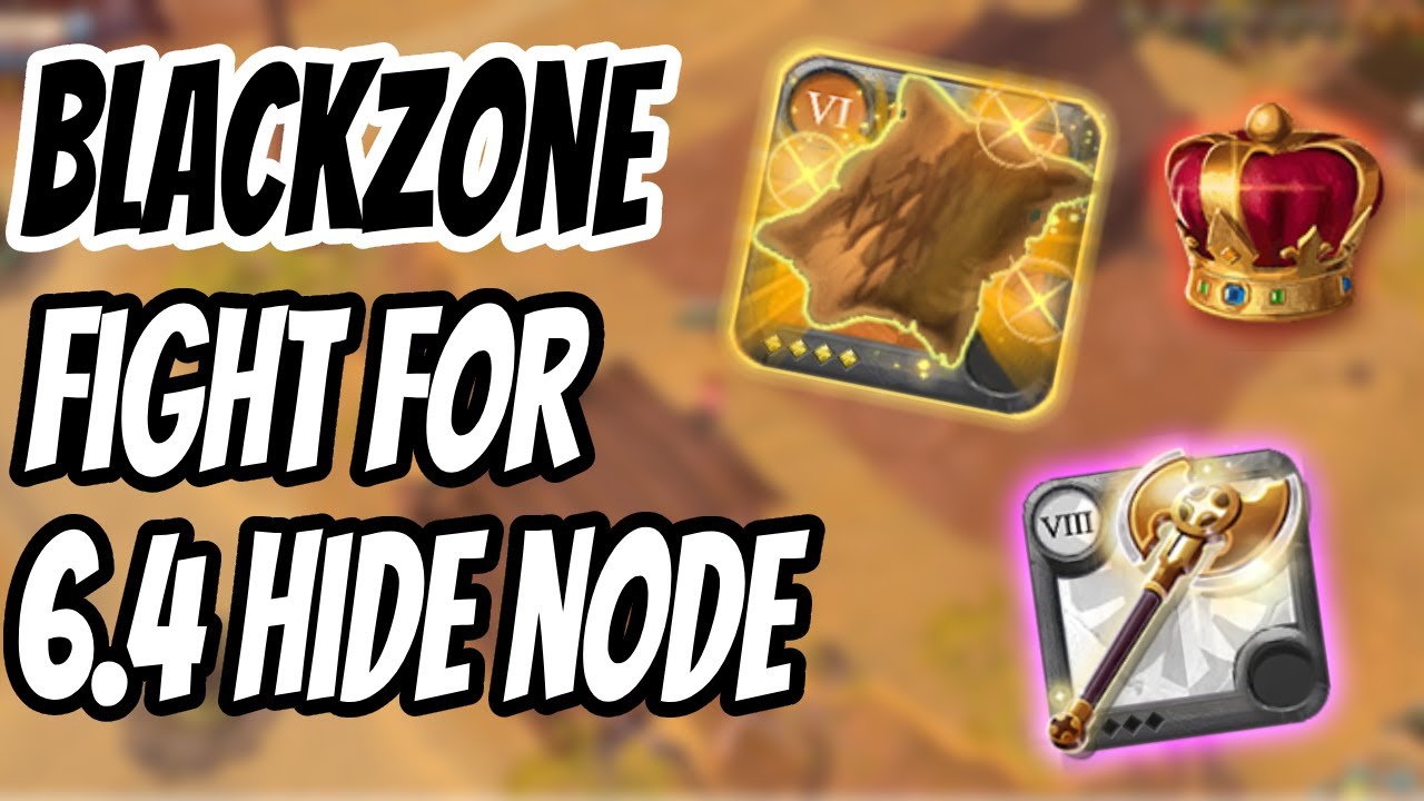 BLACKZONE | FIGHT 6.4 HIDE NODE | West Server | Albion Online