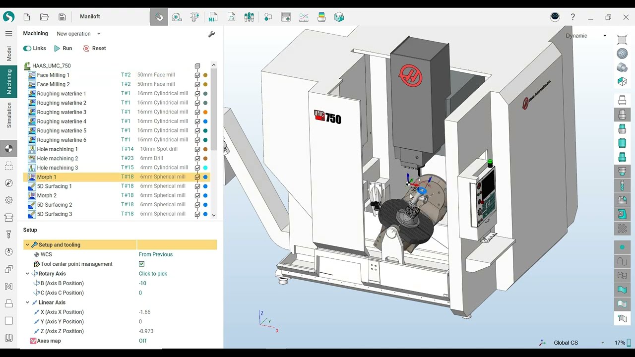 SprutCAM Tutorial #192 | Milling 5 Axis Export G-Code & Check G-Code  Haas UMC 750 - Part 4