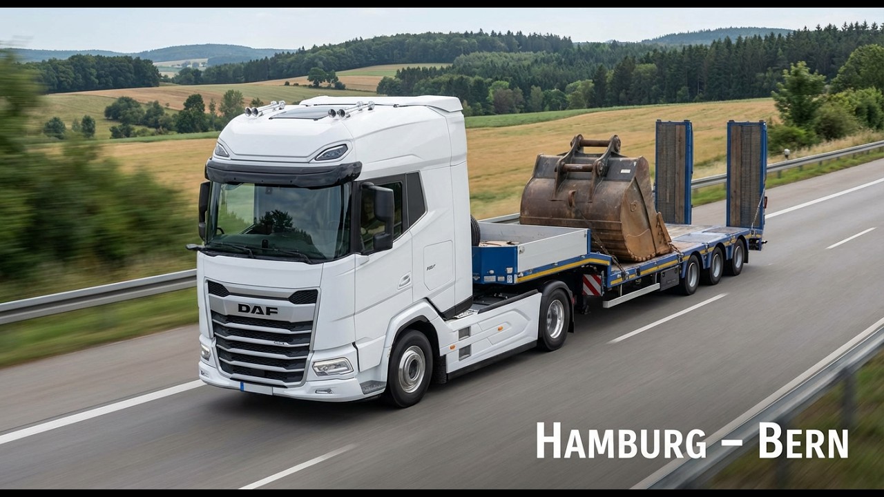 [ Truckers MP - ETS2 ] Hamburg (RT Log) - Bern (Sanbuilders) | Daf NGD XG+