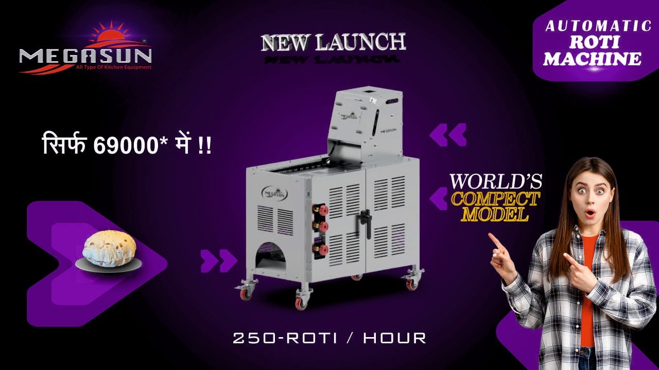 C-300 AUTOMATIC ROTI MACHINE 300-ROTI / HOUR