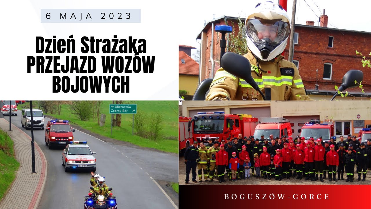 Boguszów-Gorce│ Dzień Strażaka 2023│Przejazd wozów bojowych