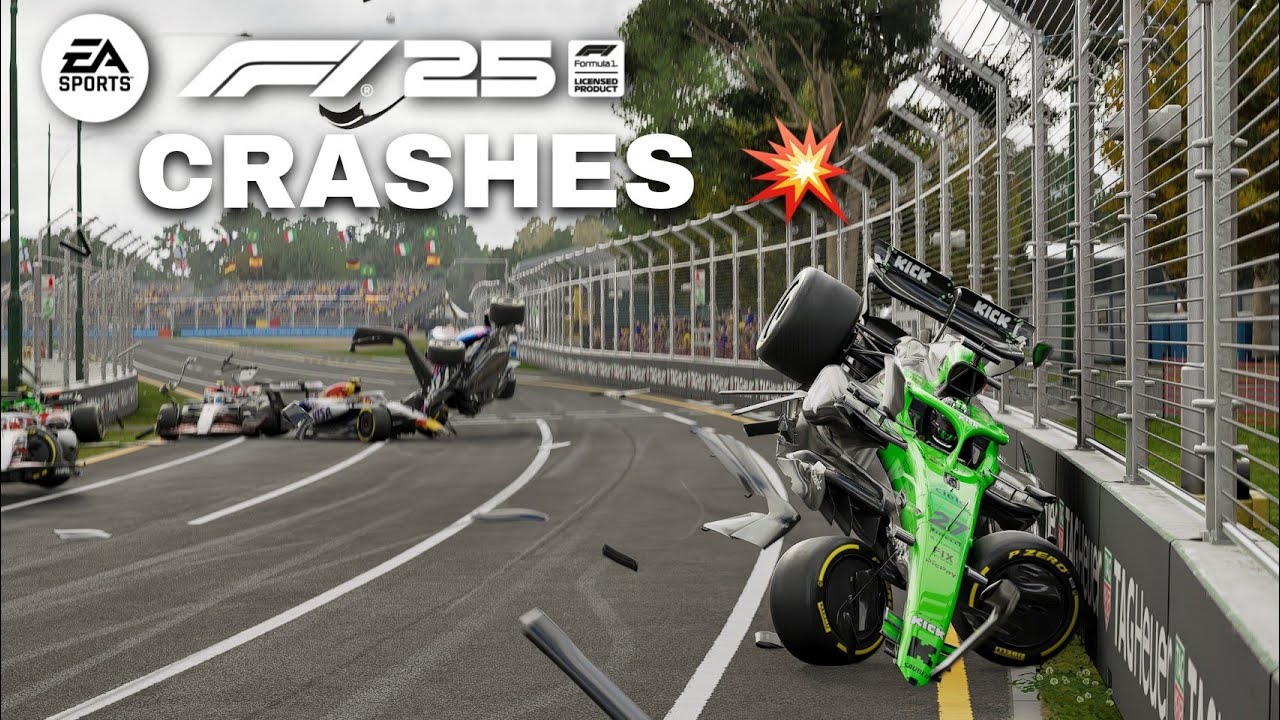 F1 25 REALISTIC CRASH COMPILATION 💥 (DAMAGE MOD #17)