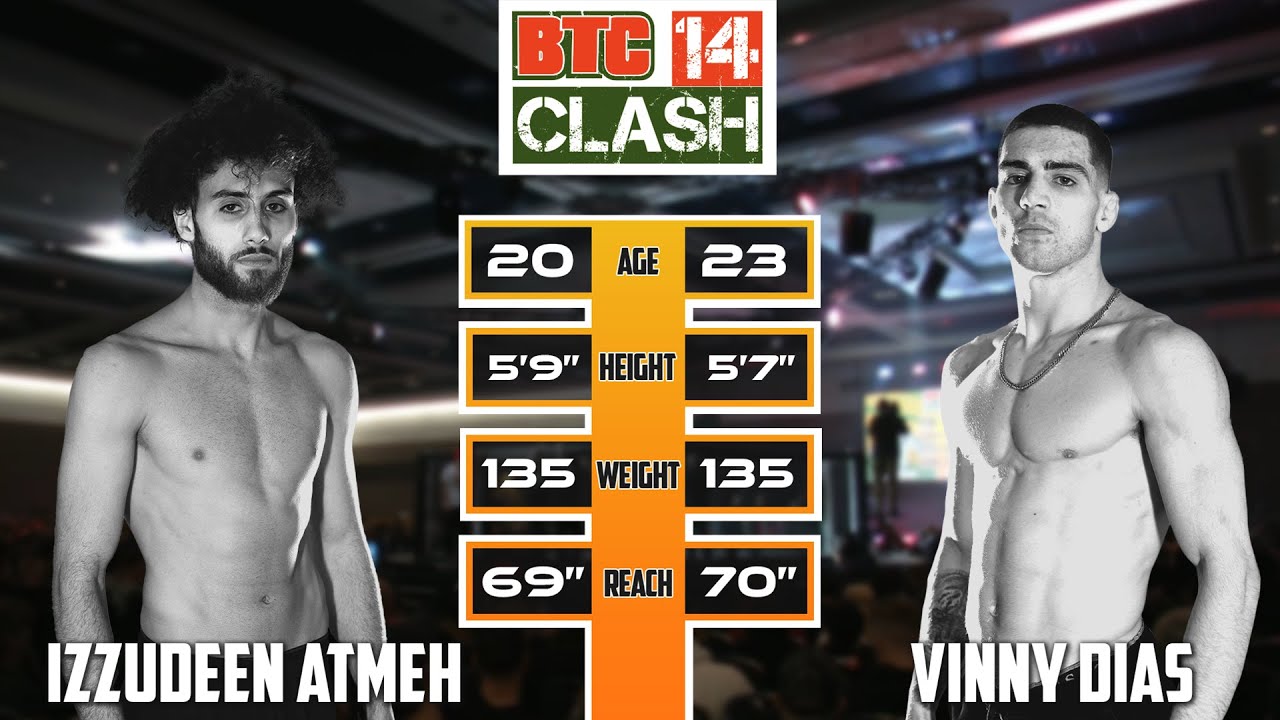 Izzudeen Atmeh VS Vinny Dias | FULL FIGHT | BTC 14: Clash