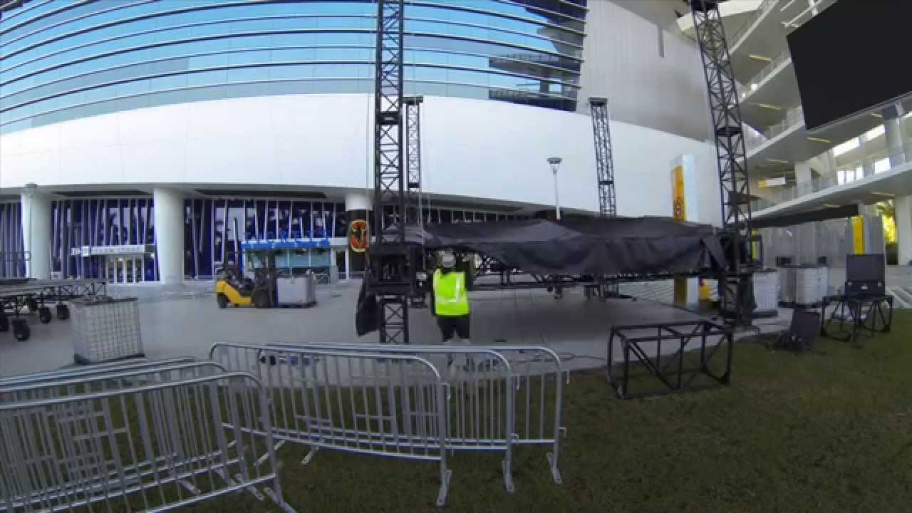 roof structure for stage build