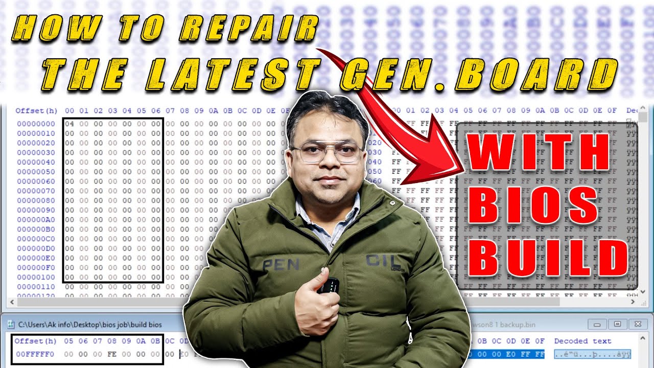 How to repair the latest generation board with bios build #laptoprepair #akinfo
