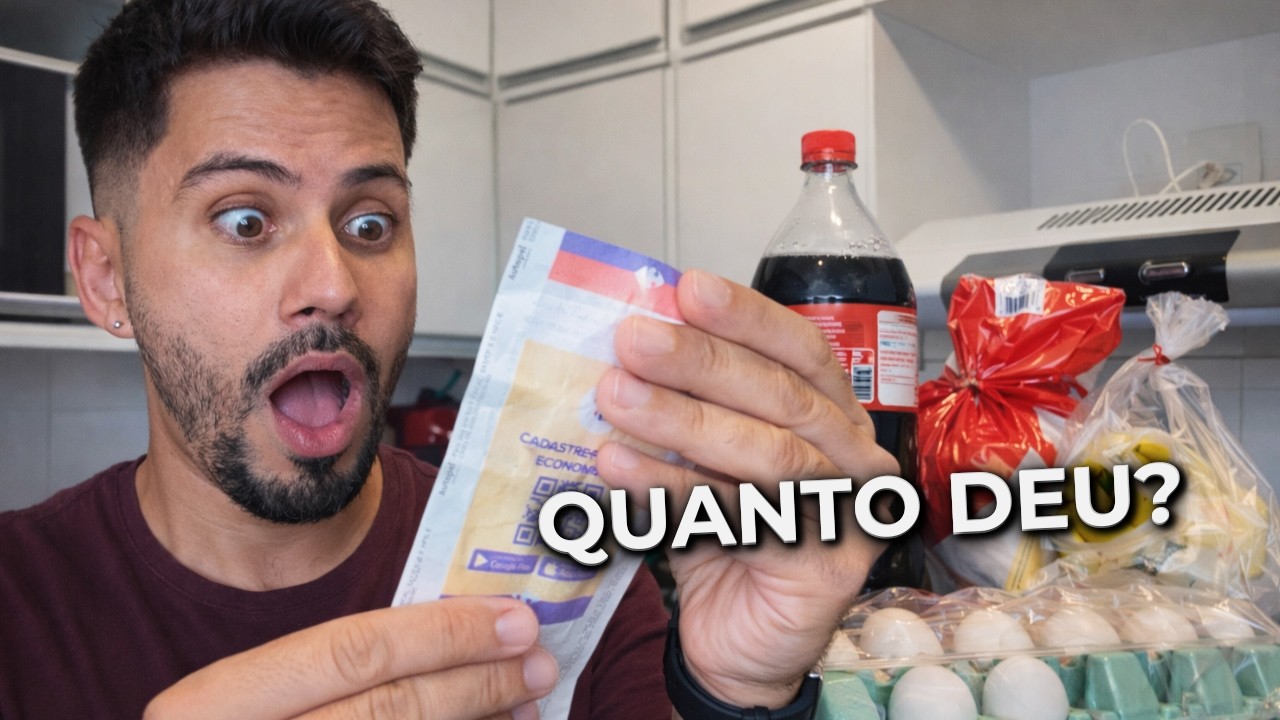 Mercado em Brasília está caro? Veja quanto deu minha compra morando sozinho 🧾