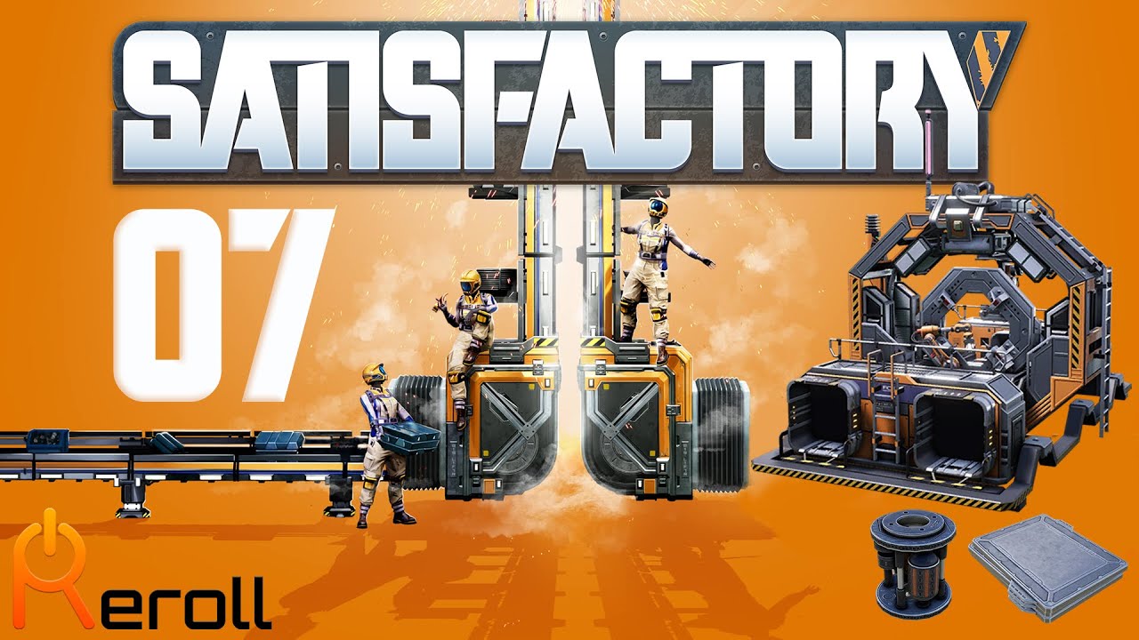 Satisfactory 1.1 EP 7 : Création d'une usine de plaques de fer renforcé et de rotors.