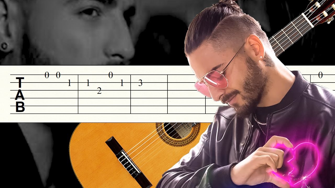 Corazon / Maluma / Guitarra / Tutorial / Tablatura