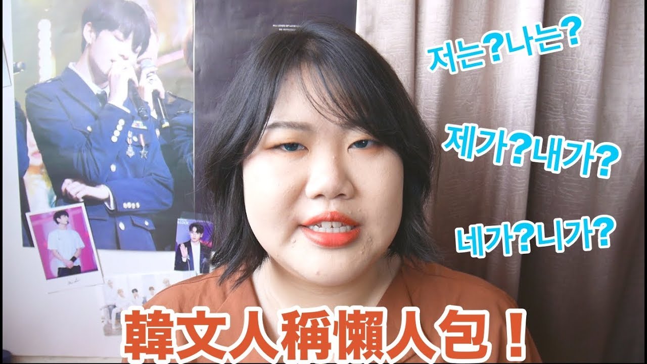 저는?나는?제가?내가? 這些