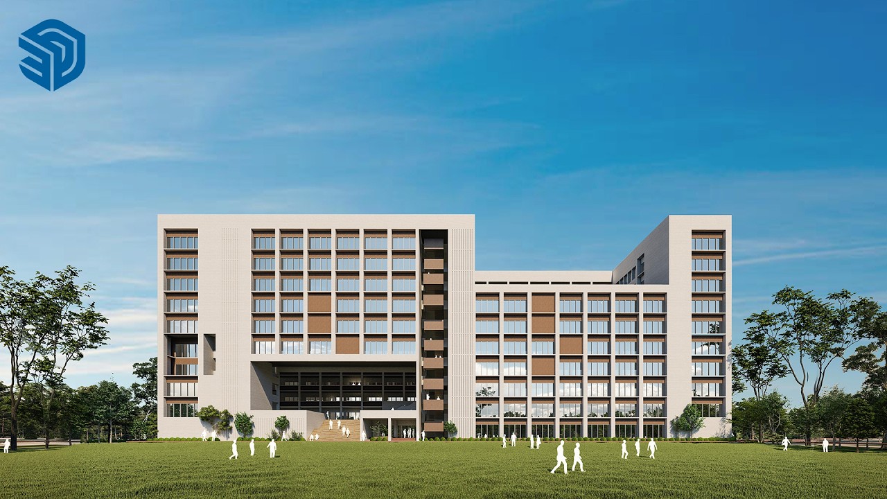 3d Modeling (SketchUp) Timelapse_ Academic Building for DRMC_IAB Competition Entry