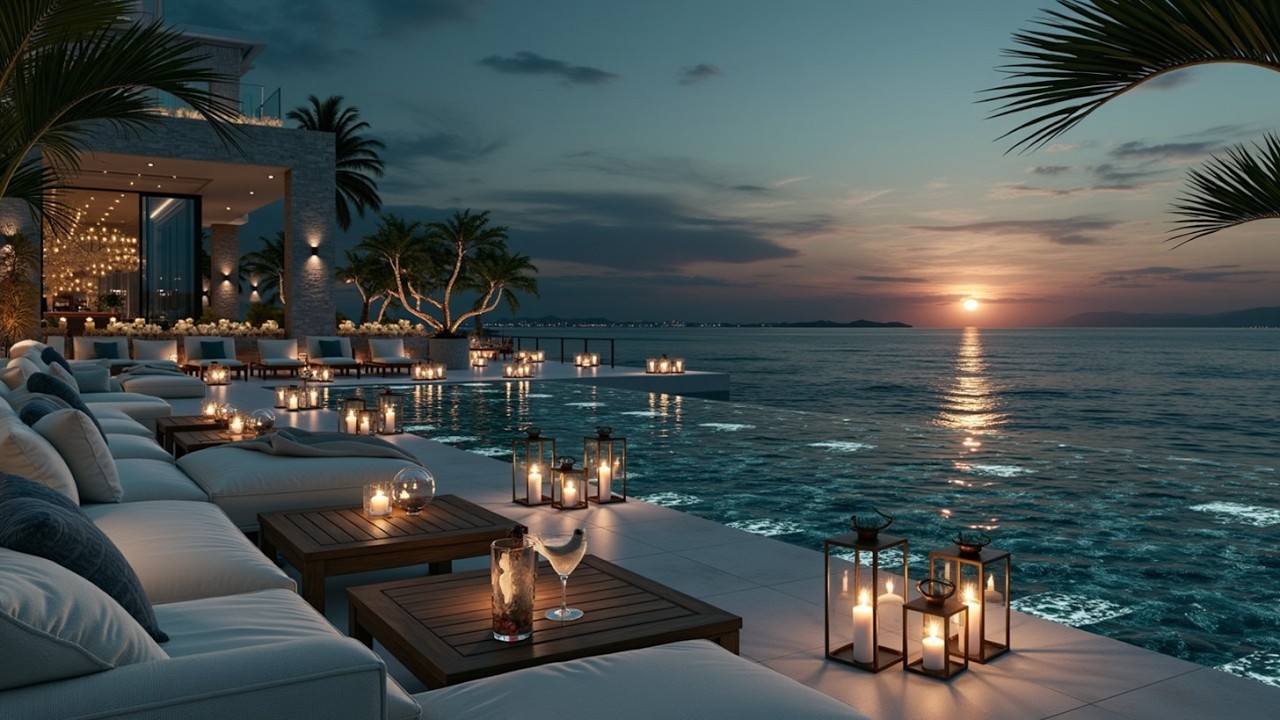 Cafe del Mar Ibiza Luxury Lounge ~ Музыка для отдыха на закате, ночная атмосфера крыши