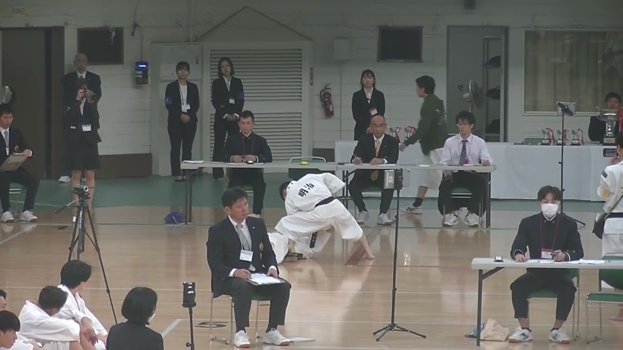 23全日 男子三段以上 本選 明治 神嵜・城澤 1位