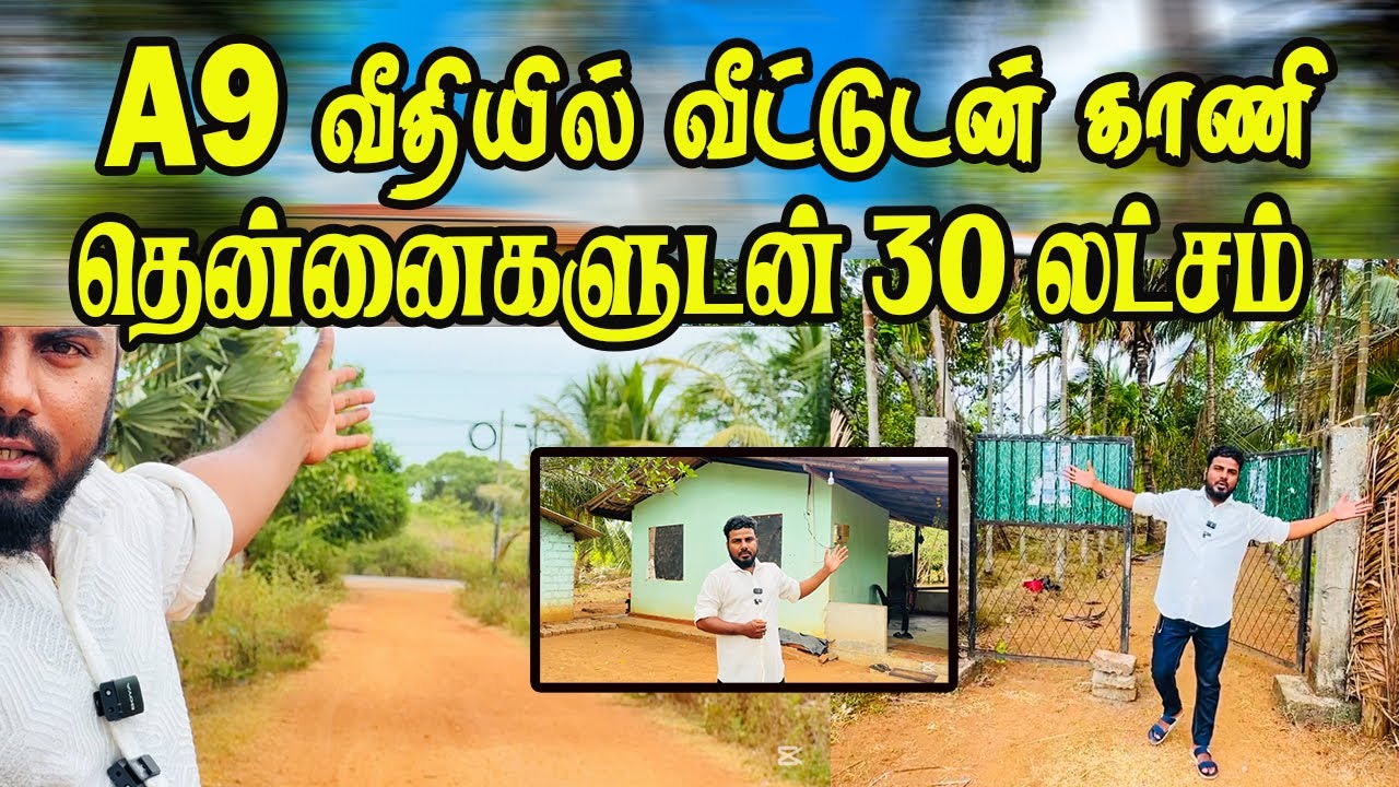 A9 பிரதான வீதியோடு ஒன்றரை ஏக்கர் காணி விற்பனைக்கு #jaffna #kilinochchi #landsale #homesale #homes