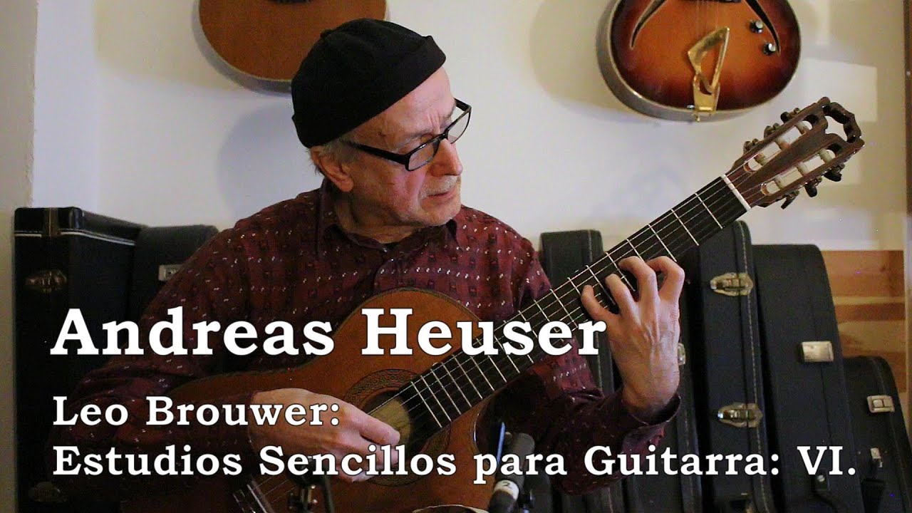 Leo Brouwer: Estudios Sencillos VI. - performed by Andreas Heuser on a Hanika Fusion PC