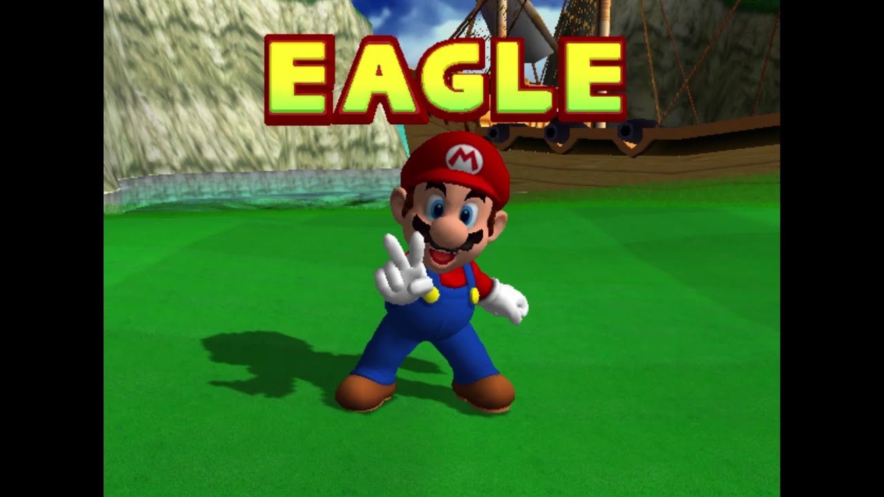 Mario Golf Toadstool Tour: Blooper Bay Stroke Play (-17/55) Star Mario