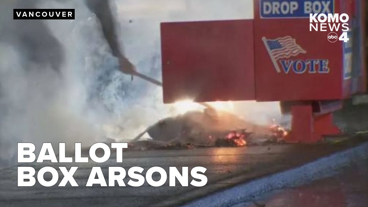 Fires set in drop boxes destroy hundreds of ballots in Washington and damage 3 in Oregon
