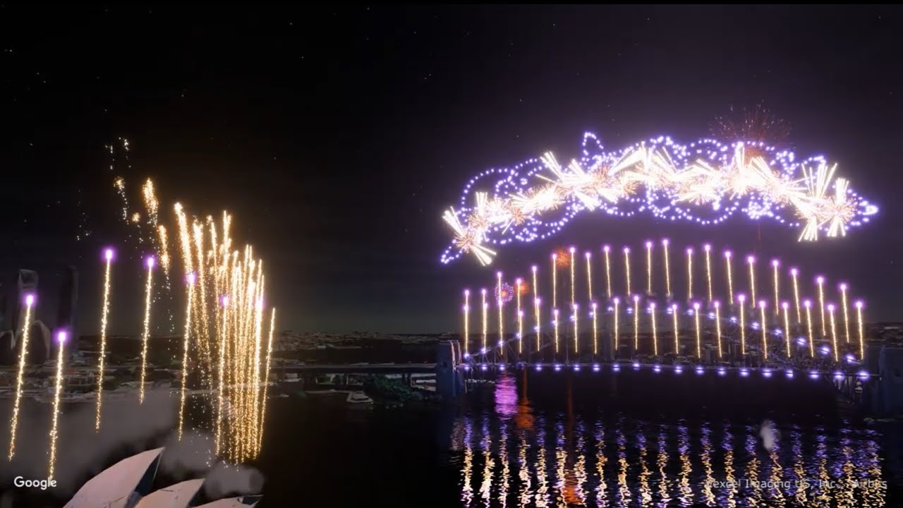 Fireworks Sydney NYE 2025 - Fwsim