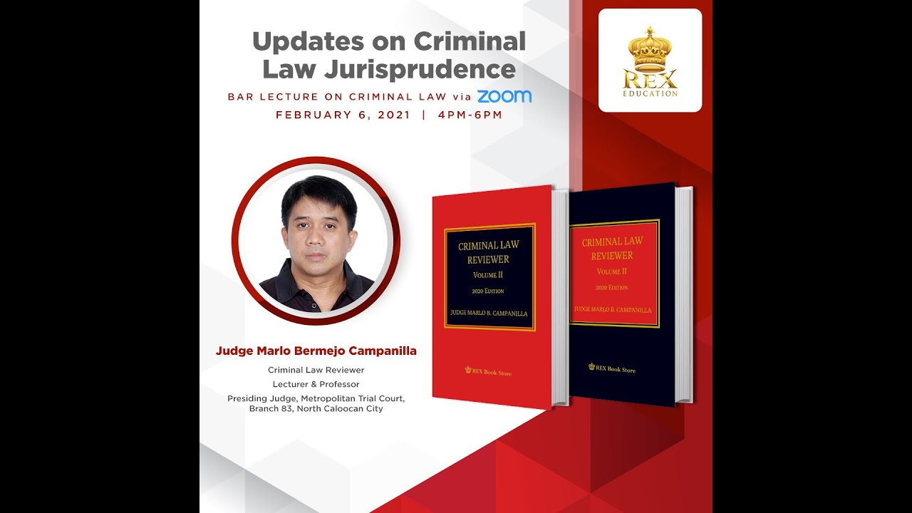 Criminal Law Updates by Judge Marlo Campanilla