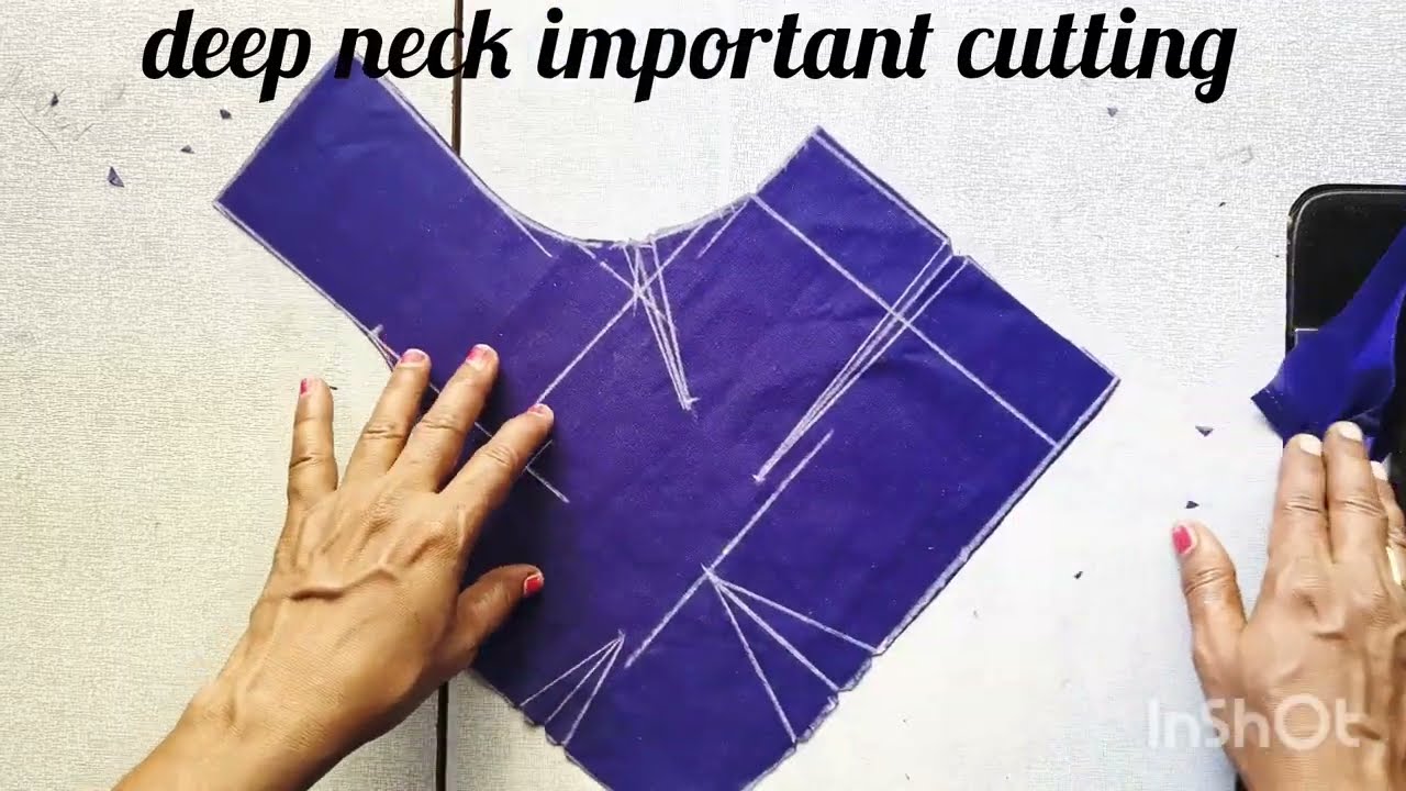 36 size. 4 tucks blouse cutting /easy sew measure 