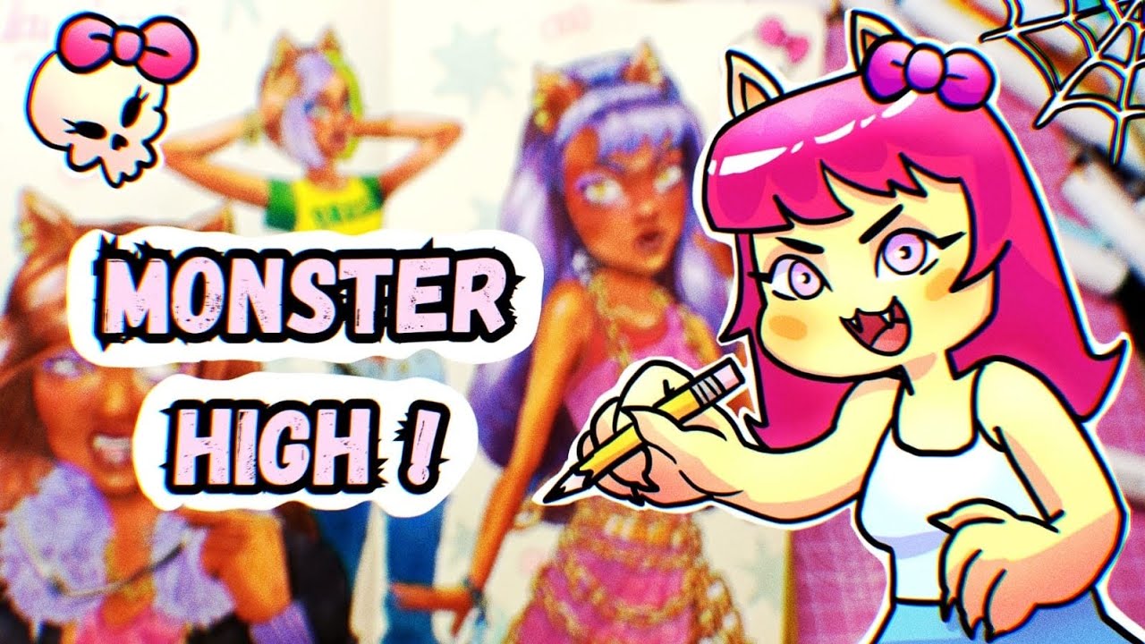 DESENHEI MONSTER HIGH NO MEU ESTILO! || ✨🐺 Clawdeen Wolf!